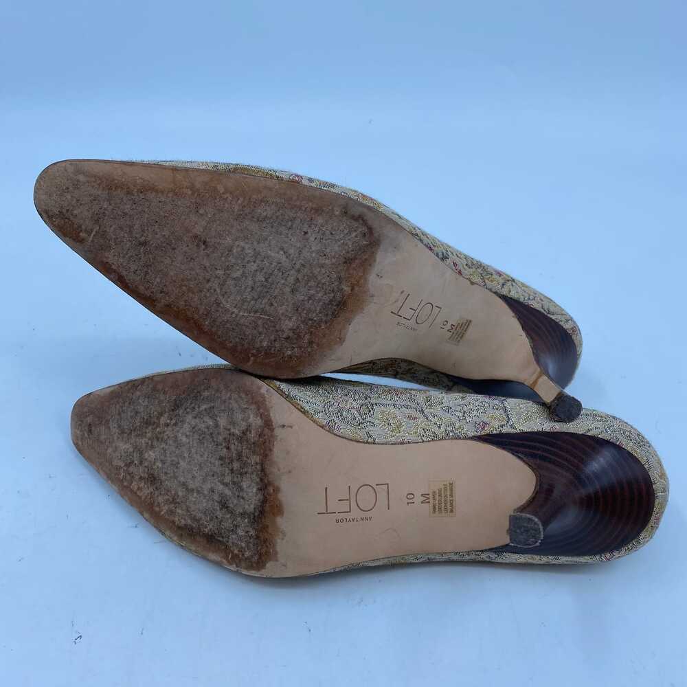 LOFT Gold Brocade Heels | Women’s Size 10 - Picture 7 of 10